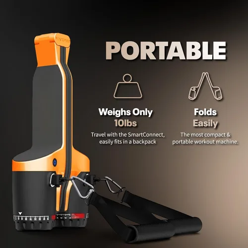 Miniatura 2 de MAXPRO gimnasio en casa, como se ve en Shark Tank, versátil, portátil, con Bluetooth, para entrenamiento de fuerza, HIIT, ejercicio cardiovascular