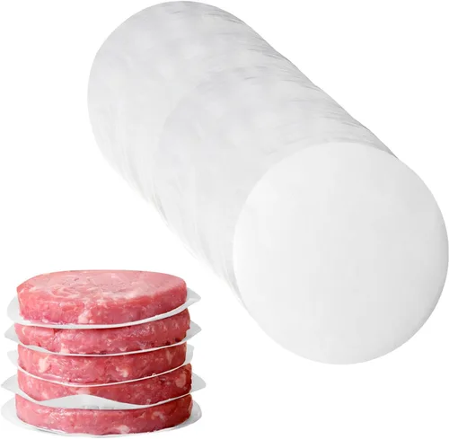 Miniatura 9 de 150 piezas de papel pergamino antiadherente de 8 pulgadas, papel pergamino redondo precortado para prensa de tortillas, molde para pasteles