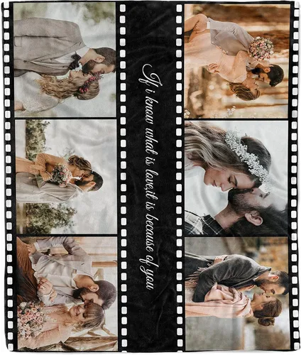 Miniatura 15 de Manta de collage de fotos personalizada, manta de boda. Manta de forro polar suave, manta de fotos personalizada. Regalo para bodas, Navidad, Manta