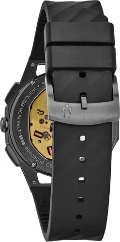 Miniatura 2 de Bulova CURV Cronógrafo Reloj Negro y Titanio 98A162, Gris-oscuro, Cronógrafo, movimiento de cuarzo