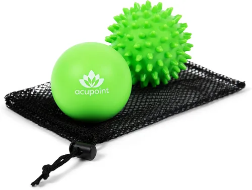 Miniatura 9 de Acupoint" Juego de dos bolas de terapia física, ideal para: Yoga, Masaje de tejidos profundos, terapia de punto activador y auto liberación