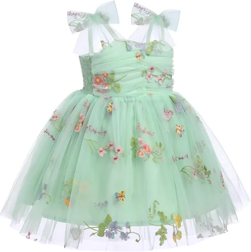 Miniatura 2 de AWIBMK Vestido de tul con lentejuelas y estrellas para el primer cumpleaños, sin mangas, con lazo, decoración de princesa, fiesta de tartas
