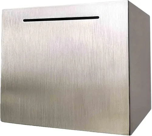Alcancía para adultos debe romperse para abrir, caja de dinero de acero inoxidable, caja de ahorro de metal, caja de ahorro irrompible, caja de Plata