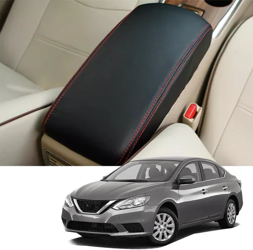 Miniatura 13 de Blazeray Funda de cuero para consola central automotriz para Nissan Altima 2019 2020 2021 2022 2023, de piel, impermeable, antiarañazos, funda