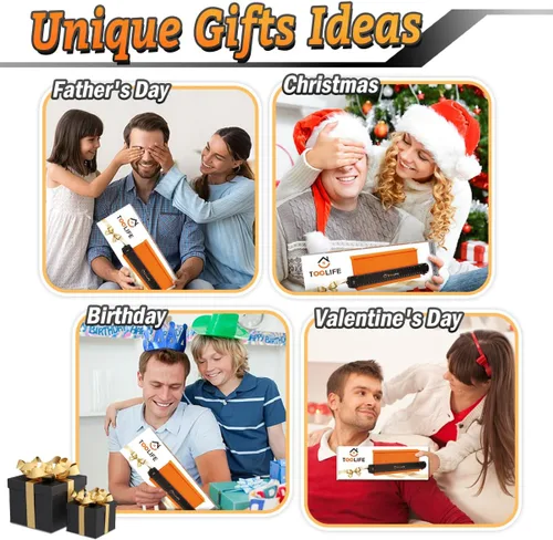 Miniatura 5 de TOOLIFE Medidor de contorno, regalos de Navidad para hombres, papá, marido, herramientas de carpintería para pisos, carpintería, rellenos