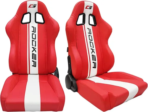 Miniatura 13 de FREEMOTOR802 Asientos universales de carreras, asientos deportivos reclinables con deslizadores de doble bloqueo ajustables, 1 unidad