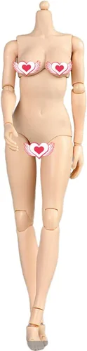 Miniatura 7 de Cuerpo femenino a escala 1/6, 12 pulgadas de piel pálida femenina enorme busto flexible figura de acción cuerpo colección muñeca Piel pálida busto