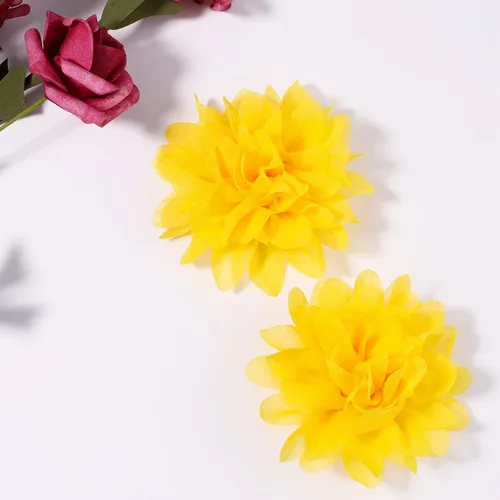 Miniatura 5 de 30 pinzas para el pelo de cocodrilo para niñas y bebés, accesorios de gasa con flores para el cabello, accesorios para niños pequeños y adolescentes