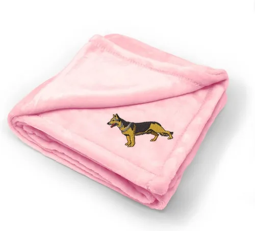 Miniatura 7 de Fastasticdeals Ropa de cama de bebé, mantas para niños y niñas, pastor alemán, poliéster A Solo diseño azul