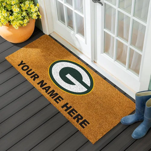 Miniatura 8 de Team Sports America Tapete de entrada de la NFL 28 x 16 pulgadas Escotilla cruzada en relieve Parte trasera antideslizante Decoración