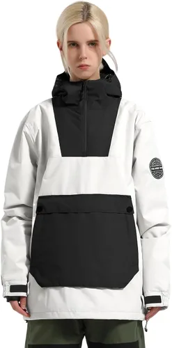 GSOU SNOW - Chaqueta de esquí para mujer, abrigo de nieve, impermeable, cortavientos, chaqueta de snowboard, aislada, cálida, para invierno