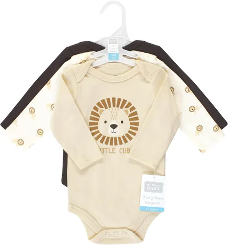 Miniatura 109 de Hudson Baby Body unisex de algodón de manga larga para bebé, leopardo rosa rojo