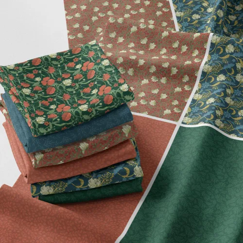 Miniatura 125 de Paquete de tela de algodón de color sólido, 50 cuadrados precortados (8 x 8 x 8 pulgadas), 100% algodón, 120 GSM, fabricado en Türkiye