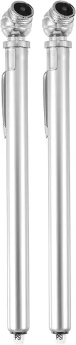 Miniatura 8 de X AUTOHAUX 2pcs 10-100PSI doble cabeza acero inoxidable camión pluma neumático neumático medidor de presión de aire medidor de aire para bicicleta