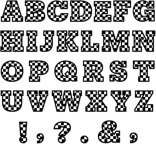 Miniatura 12 de Juego de 150 letras grandes de 6 pulgadas para tablón de anuncios, letras recortadas del alfabeto de aula negras para exhibición en tablón