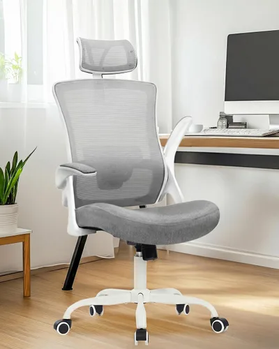Miniatura 7 de NEO CHAIR Silla de oficina con respaldo alto, silla de malla, cómodo asiento de computadora para juegos con reposacabezas ergonómico ajustable, 2.