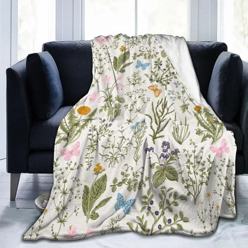 Miniatura 11 de Divertida y colorida manta hippie de paz y amor, mantas suaves de franela manta para cama acogedora y ligera de felpa regalos para mujeres, hombres