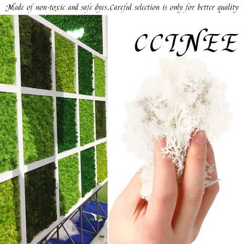 Miniatura 3 de CCINEE Musgo preservado, musgo de reno falso de 4 onzas para plantas en maceta para manualidades, decoración floral de pared, centros de mesa