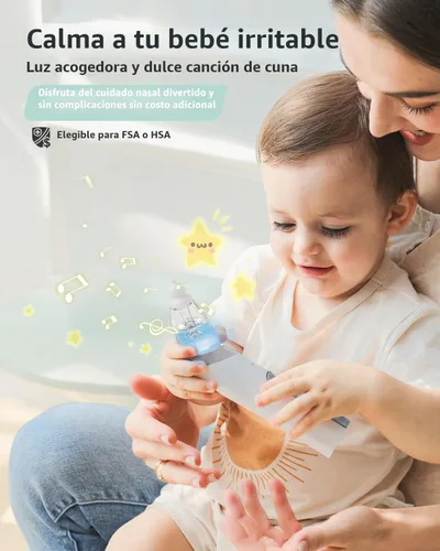 Miniatura 3 de Aspirador nasal para bebé, ventosa de nariz para bebé, ventosa de nariz para bebé, limpiador de nariz para bebé, ventosa automática de nariz