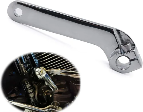 Miniatura 10 de Eje de palanca de cambios interior ajustable compatible con H-D 1982-2018 FLT/Road Glide FLTRX 2015-2020 en negro [P/N: MT268-018-BK]