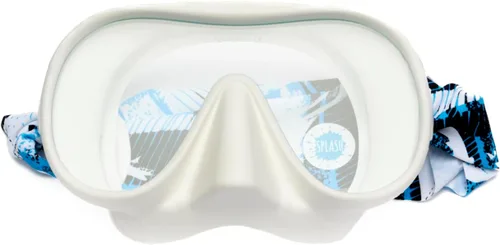 Splash Place Máscara de natación para adultos con correa de tela | Gafas de natación para adultos con cubierta para la nariz, hipoalergénicas, no