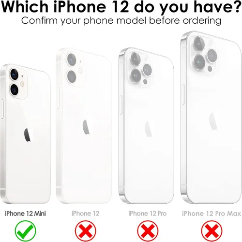 Miniatura 2 de Funda de teléfono con correa cruzada para iPhone 12 Mini, cuerda ajustable, cordón de cuello para cinturón, cordón de separación, resistente a