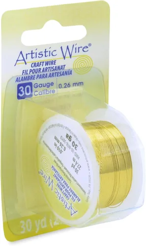 Miniatura 39 de Artistic Wire - Alambre para manualidades (calibre 10, 1,5 m, latón resistente a las manchas)