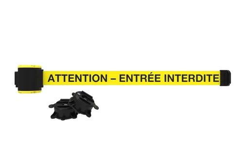 Miniatura 32 de Banner Stakes Soporte magnético de pared de 7 pies – Bandera roja "Danger- Entrée Interdite", se asegura fácilmente a múltiples superficies, cierre