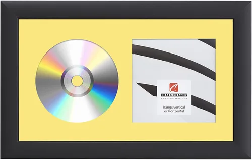 Miniatura 10 de Craig Frames paspartú para mostrar CD con marco negro de 1 pulgada