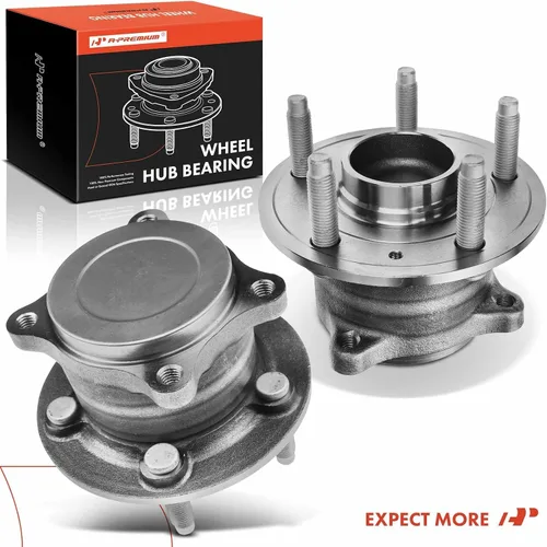 Miniatura 9 de A-Premium 2 rodamientos de rueda trasera y conjunto de cubo con 5 lengüetas compatibles con Chevrolet Cruze 2016 2017 2018 2019