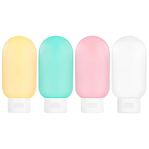 Miniatura 9 de Conjunto de botellas de viaje aprobadas por la TSA para artículos de tocador, kit de contenedores de tamaño de viaje 4 paquetes portátiles a prueba