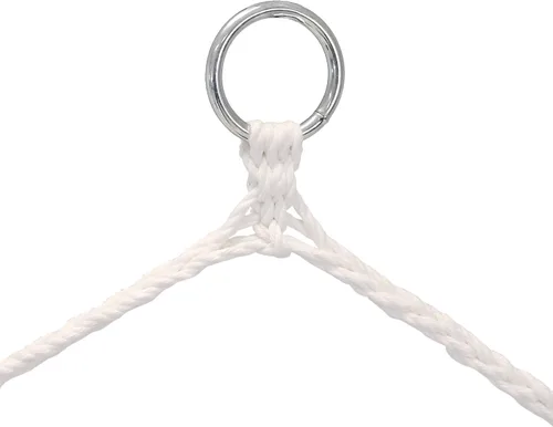 Miniatura 6 de Sunnydaze Silla hamaca colgante grande estilo victoriano, resistente, capacidad de 300 libras, color azul marino