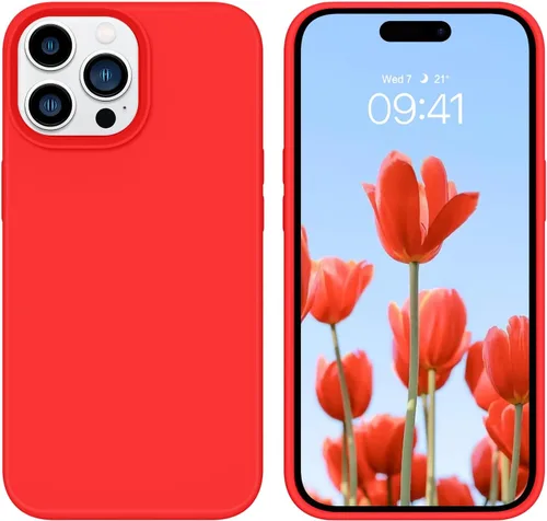 Miniatura 310 de GUAGUA Funda compatible con iPhone 17 Pro Max de 6.9 pulgadas, silicona líquida, goma de gel suave, delgada, forro de microfibra delgada