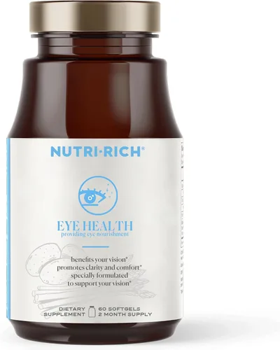 Suplemento de salud ocular, vitaminas oculares con luteína y zeaxantina para una visión saludable, vitamina C y E, zinc y cobre, protección de luz