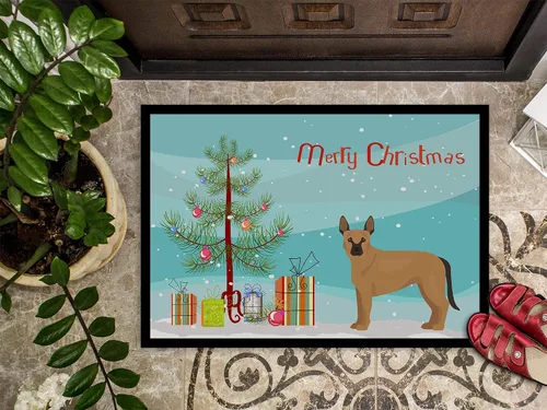 Miniatura 50 de Caroline's Treasures CK3799MAT Akita Shepherd - Tapete de árbol de Navidad de 18 x 27 pulgadas, tapete para puerta delantera, interior y exterior