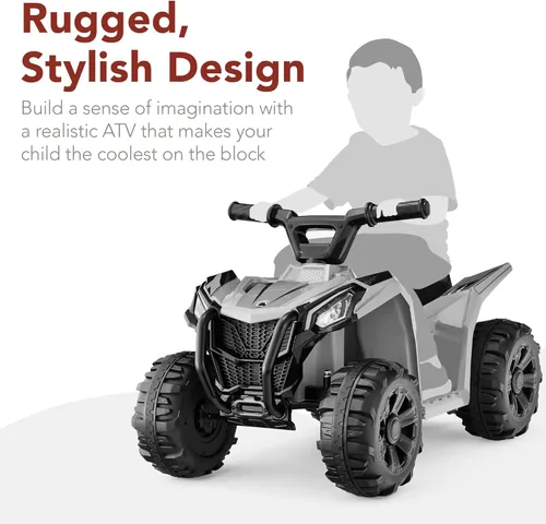Miniatura 3 de Best Choice Products - Vehículo de juguete para niños de 6V, cuatriciclo de 4 ruedas, ATV con velocidad máxima de 1.8 MPH, neumáticos con dibujo