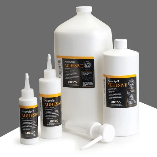 Miniatura 6 de LINECO Adhesivo de pH neutro, 4 onzas, sin ácidos, pegamento multiuso, se seca transparente y permanece flexible, se utiliza para encuadernación