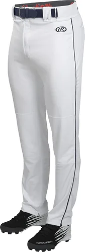 Miniatura 11 de Rawlings Pantalones de béisbol para hombre de la serie Launch Corte semirelajado de longitud completa Tallas para adultos Ribetes Varios
