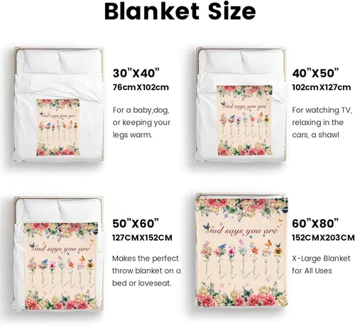 Miniatura 7 de Regalos de cumpleaños para mujeres, regalos cristianos para mujeres de fe, manta de 50 x 60 pulgadas