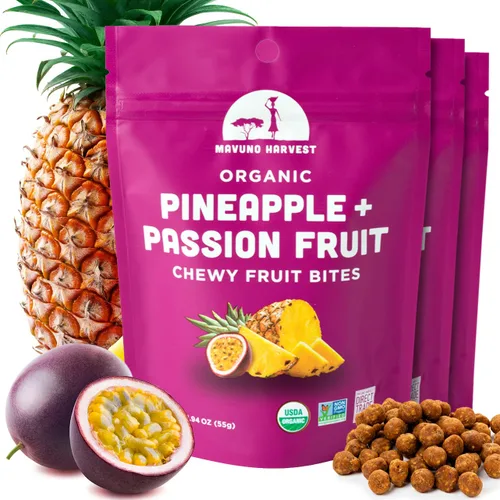 Miniatura 11 de Mavuno Harvest Bocadillos de frutas orgánicas – Bocados de fruta masticables – Alimentos saludables para niños y adultos – de origen ético, sin OMG