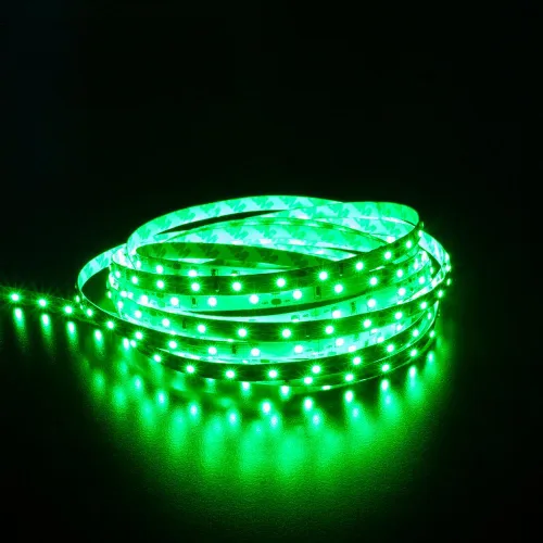 Miniatura 3 de Tira de luces LED impermeable verde, 16 pies/5 m SMD5050 300 LEDs DC12V cinta LED flexible y cortable (sin adaptador/enchufe de 12V)