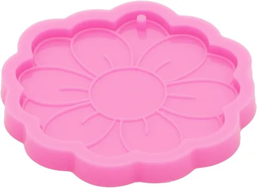 Miniatura 3 de Angel Wings Molde de silicona para llavero de flor de sol, moldes de resina de girasol, llavero brillante brillante molde de silicona para dijes