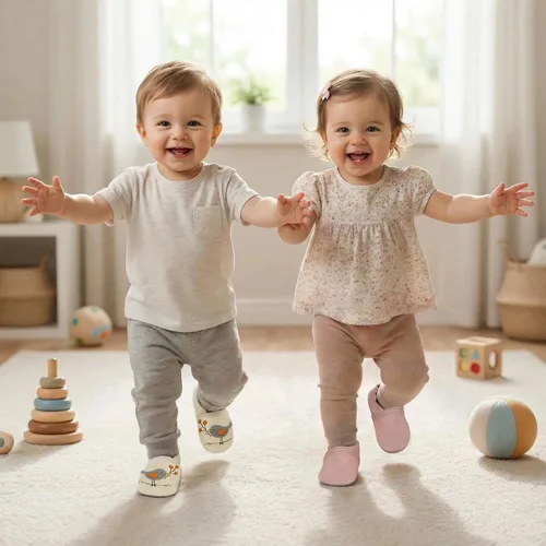 Miniatura 2 de YALION - Mocasines de cuero suave para bebés, niños y niñas, para gatear y dar sus primeros pasos