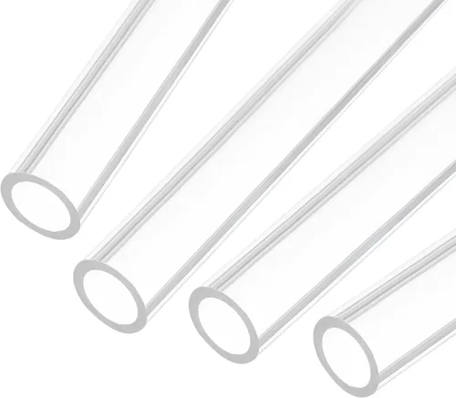 Miniatura 19 de MECCANIXITY Tubo Redondo Rígido Transparente de Acrílico 6mm (1/4") ID 8mm (5/16") OD 356mm para Lámparas y Linternas, Sistema de Refrigeración por