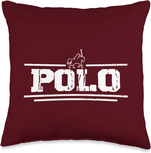 Polo envejecido regalos para los amantes de los caballos y los animales Western Horse Polo Regalos Práctica Vintage Caballo Equitación, 16x16,
