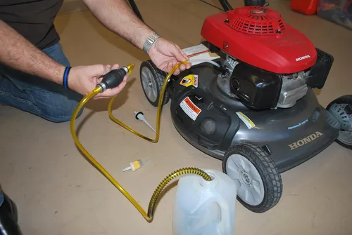 Miniatura 4 de Bomba cambiadora de líquidos, gas, petróleo, aceite, etc., de la marca GasTapper: equipo de potencia con filtro para cortacésped, todo terreno