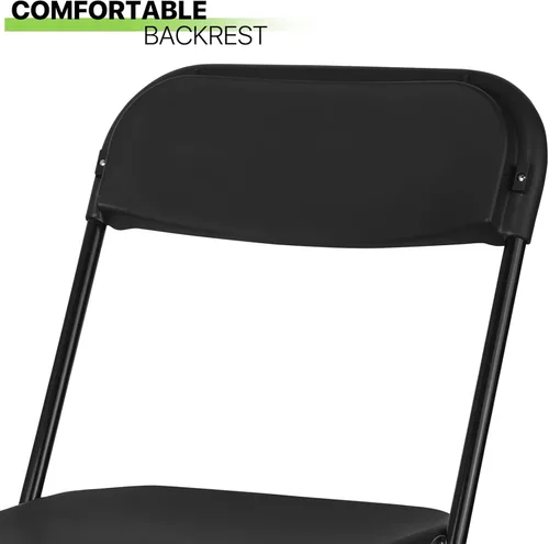 Miniatura 6 de Magshion Sillas plegables de plástico, paquete de 4 sillas de comedor plegables para bodas, fiestas, eventos, exteriores, interiores, silla ligera