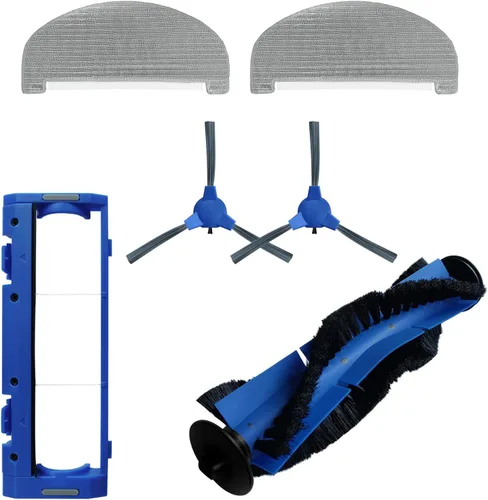 Robot aspirador piezas de repuesto para Eufy G40 G40 Hybrid+Kit de accesorios con cepillo principal Cepillos laterales Trapeador paño protector de