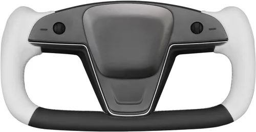 Miniatura 29 de MEWANT Funda para volante de automóvil de piel sintética cosida a mano para Tesla Yoke Model S Plaid 2021-2023/Model X 2021-2023, accesorios
