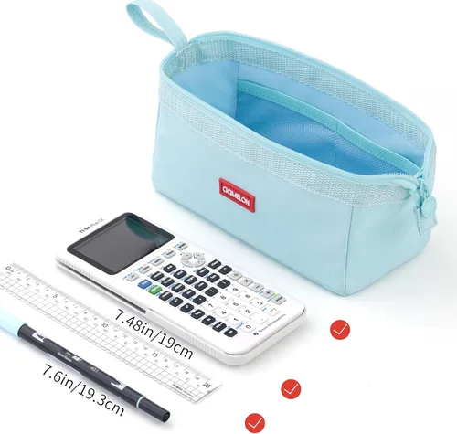 Miniatura 4 de CICIMELON Estuche para lápices de gran capacidad, bolsa para lápices, para la escuela, adolescente, niña, niño, hombres y mujeres Azul